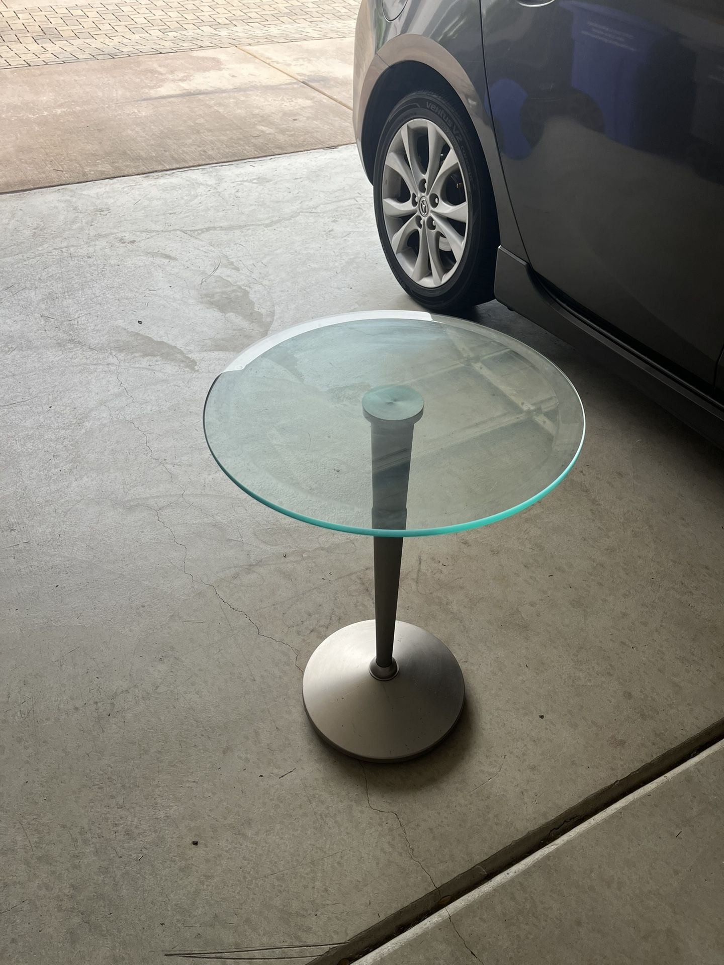 Glass Side Table
