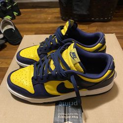 Navy Blue & Yellow Dunks