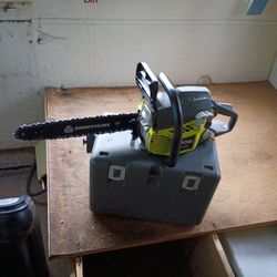 $140 Like New Ryobi Gas Chain Saw 18 In