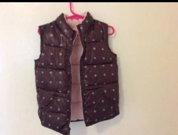 TODDLER GIRLS REVERSIBLE VEST..... CHECK OUT MY PAGE FOR MORE ITEMS
