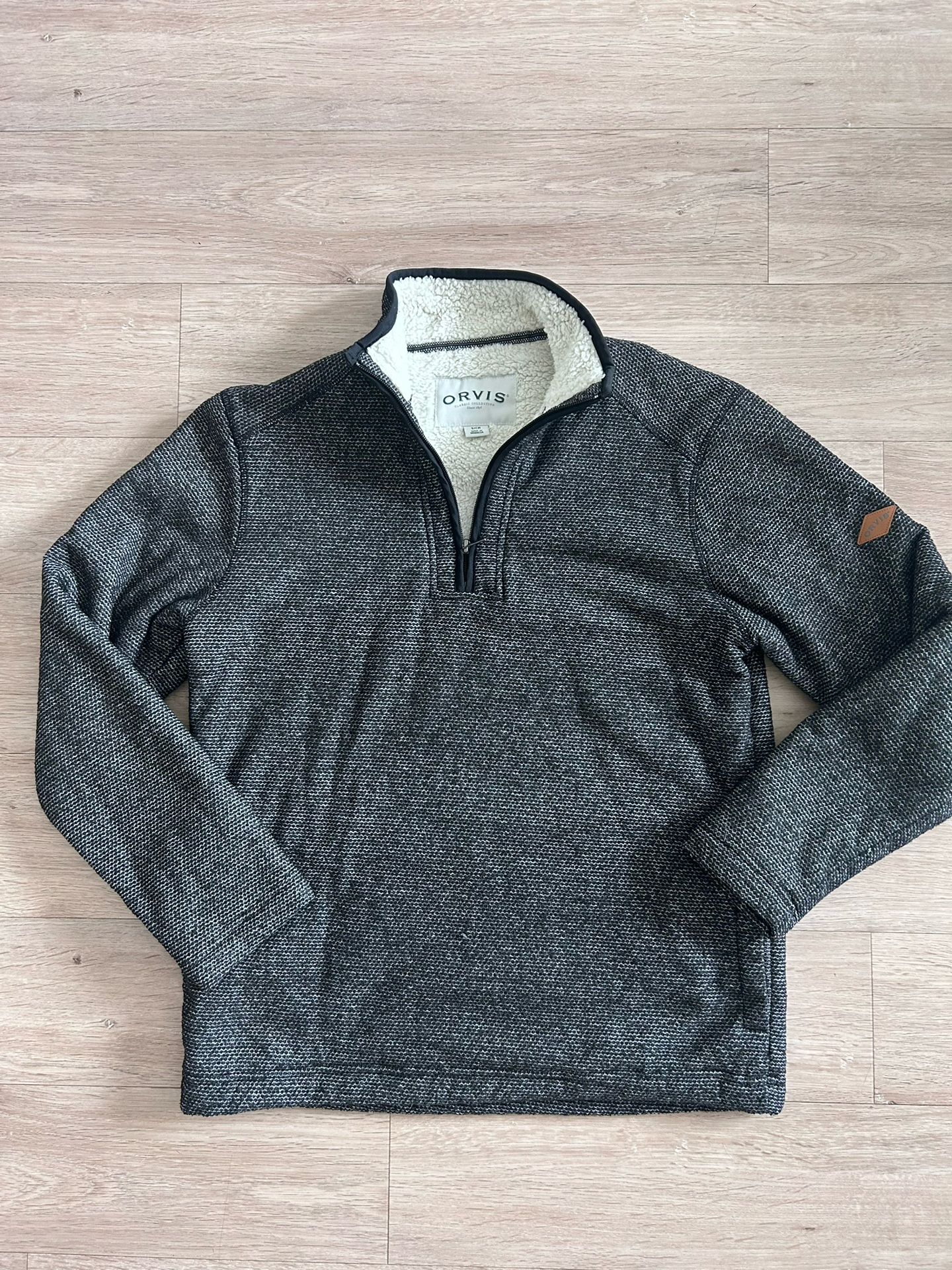 ORVIS Men’s Quarter Zip Fleece Lining