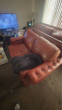 Red Leather Sofas