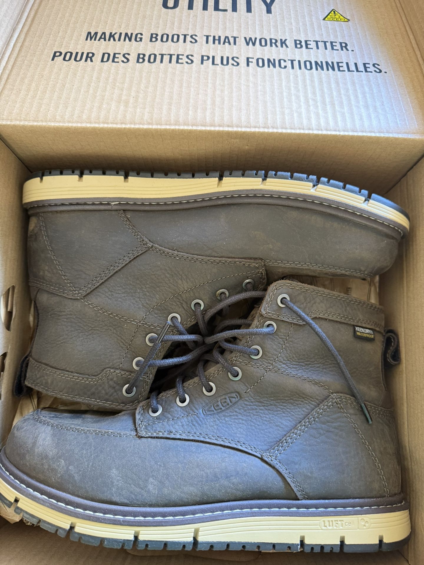 Keen Work Boots-Size 10