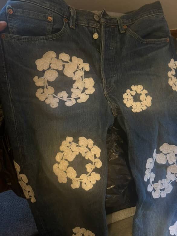 Light Wash Knitted Denim Tears