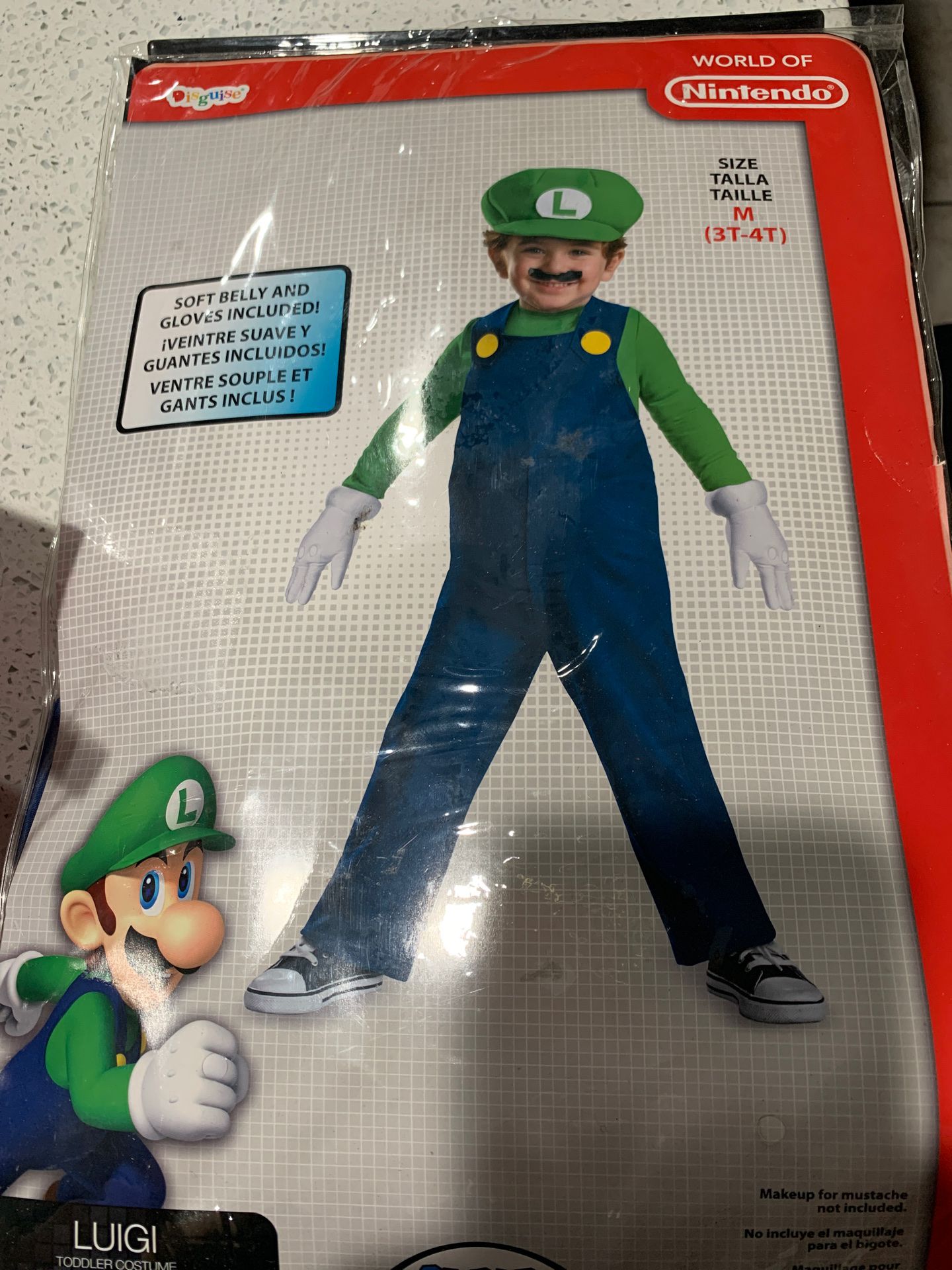 Luigi size 3T-4T- Costume