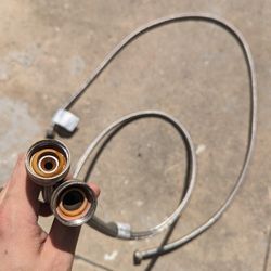 Washing Machine Supply Line Water Hose 6ft 3/4 in by 3/4 in Braidless Stainless Steel