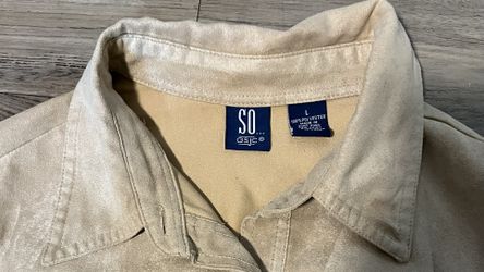 SO Faux Suede Vintage Jacket 