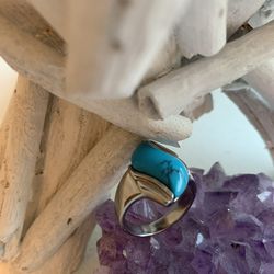 Vintage Turquoise Ring, size 8.5