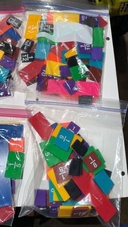 Fraction Tiles Math Manipulatives Set