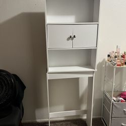 Over the bathroom shelf