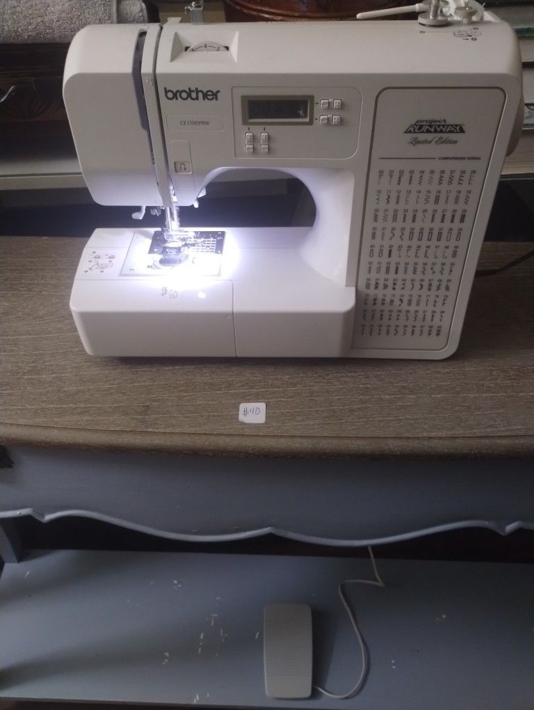 Brother Sewing Machine Model CE1100PRW & TABLE