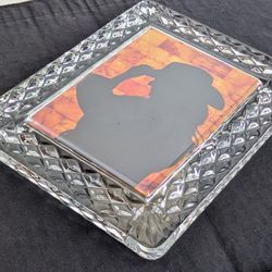 Waterford Nocturne Crystal Photo Picture Frame 7.75" x 6"