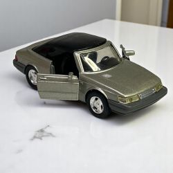 Road Champs Saab 900 Turbo Convertible 1:43 Diecast Flip Top Model Car