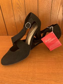 Black Deflex Comfort Heels