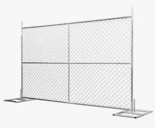Chain link fence panels