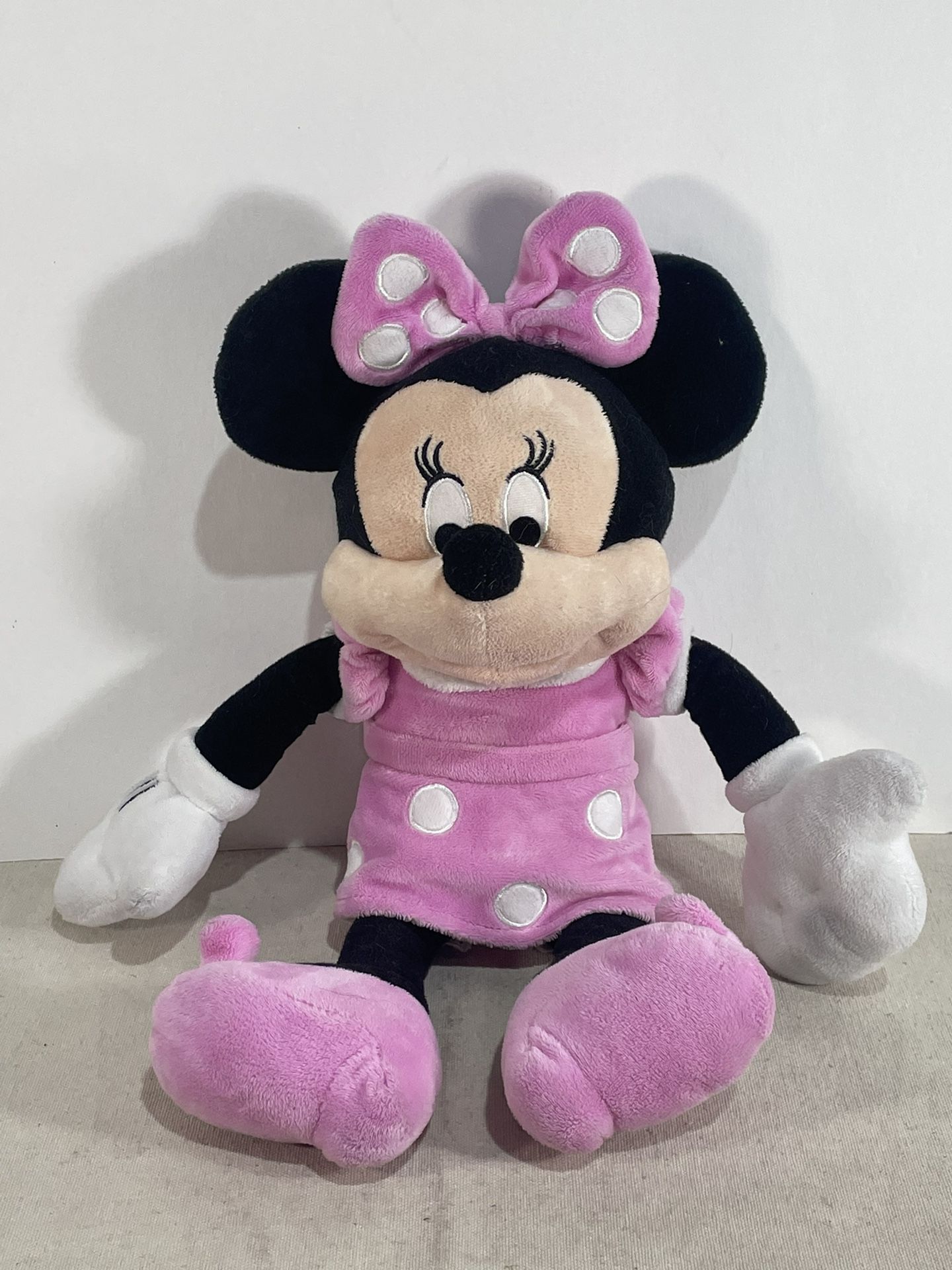 Disney Minnie Mouse 10" Plush Pink dress Stuffed Animal Just Play LLC