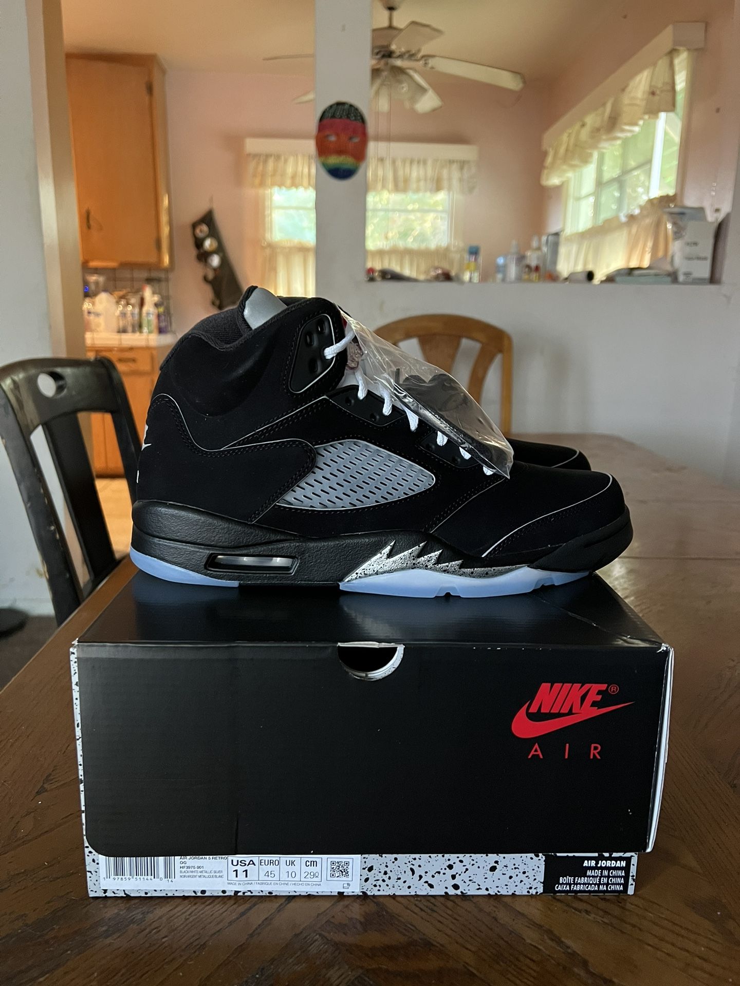 Jordan 5 Retro OG Black Metallic Size 11