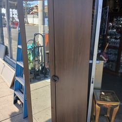 IKEA ENGAN dark brown wardrobe with full size mirror 