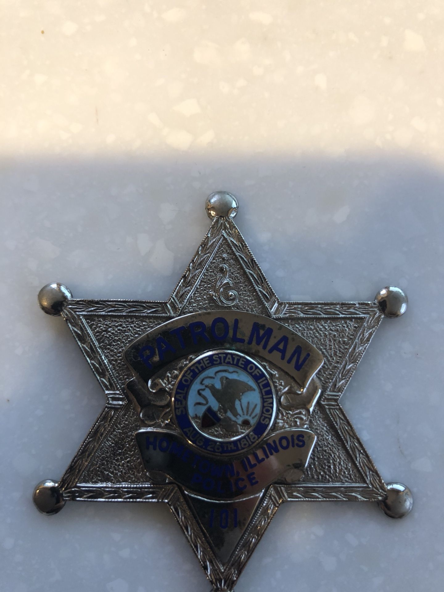 Entenmann Rovin Antique Vintage Police Badges. Carltone Gold