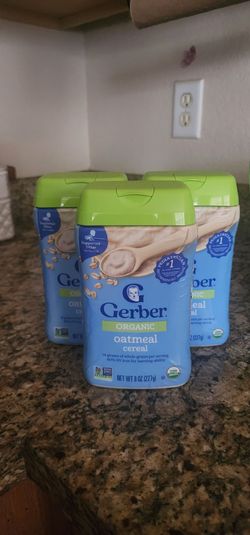 Gerber baby cereal organic