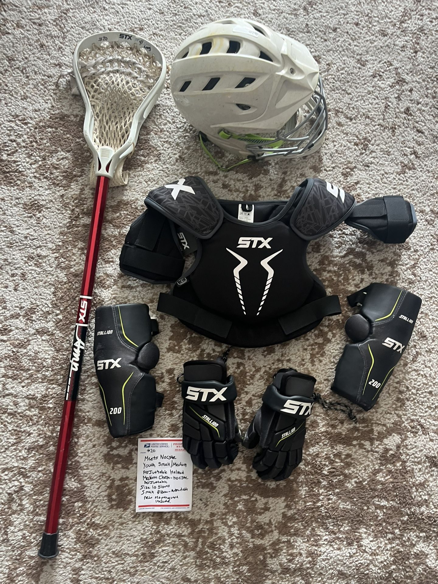 Lacrosse Equipment Set Up! Meets NOCSAE . Lax Gear .youth Lacrosse