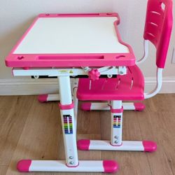 Adjustable Kids Desk and Chair Set - Very New