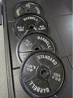 Olympic Plate Weight Set Cast Iron 280 lbs pounds