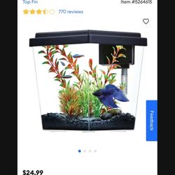 Fish Tank With Filter And Lights