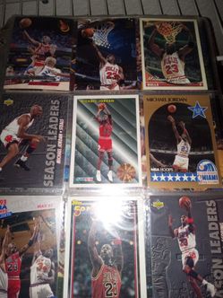 Basket Ball Cards 18 MJ Cards