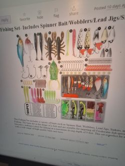 Fishing Set Imcluded Spinners, Wobbles, Jigs, Sinkers