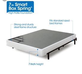 Zinus 7 inch smart box spring mattress
