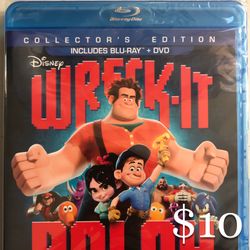 (NEW) (1 AVAILABLE) (2013) WRECK-IT RALPH COLLECTOR’S EDITION BLU-RAY/DVD