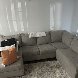 Grey Sectional Sofa Couch -willing To Negotiate Price 