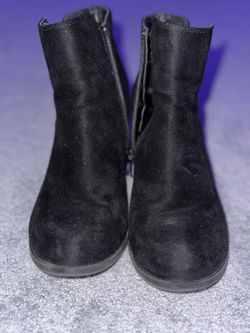 Mix no 6 black suede booties 8