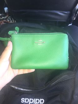 Green Coach Wallet Brand New