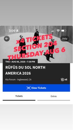 4 Rufus Du Sol Tickets
