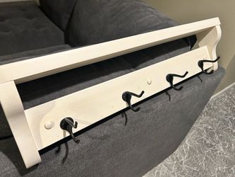 Hallway Dropzone Hooks/Shelf