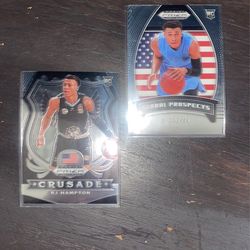 RJ Hampton Prizm Rookie Cards (2)