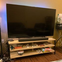 Sony - 65"  BRAVIA 4K Smart Google TV + TV stand+ Roku device