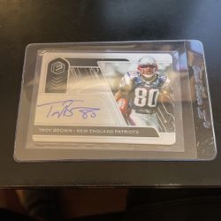 2020 Panini Elements Metal Troy Brown Card Auto