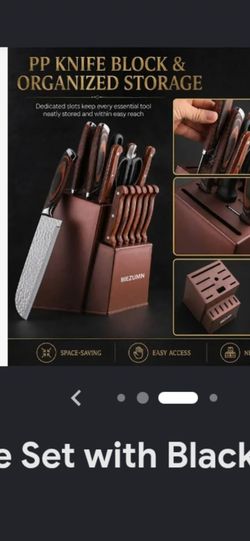 New set of 15 kitchen knife set