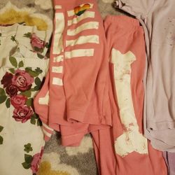 Size 12 girls pajamas, pants, Skelton 