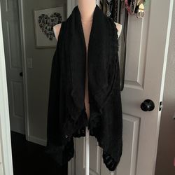 Black Knit Shawl