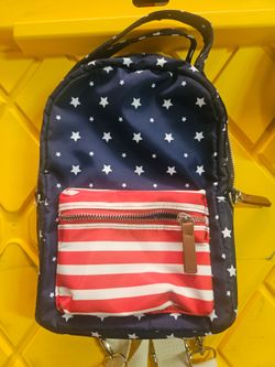 Patriotic mini backpack