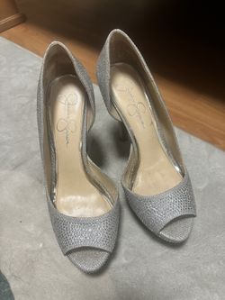 Jessica Simpson Martella2 silver Platform Shoes