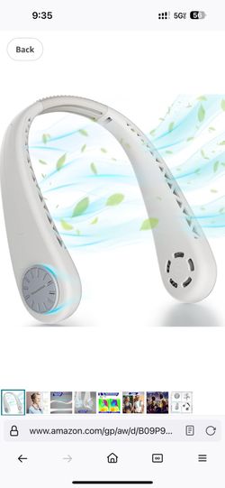 portable neck fan, hand free design. It weighs only 0.5 pounds, easy hanging around your neck. free your hands anywhere,very suitable for personal coo