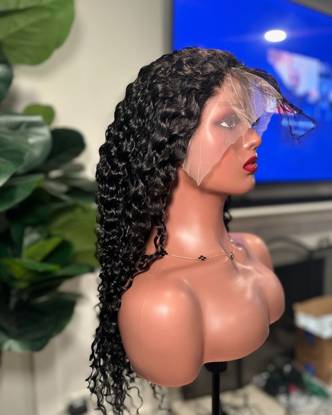 Vocani Deep Wave Human Hair Wig