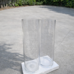 Glass cylinder vases 15”