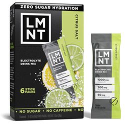 LMNT Zero Sugar Electrolyte Drink Mix - Citrus - 6ct
