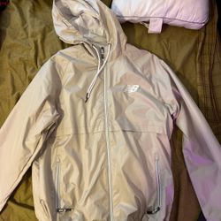 Cream New Balance Windbreaker Jacket